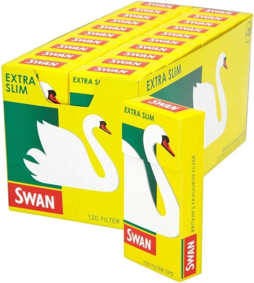 SWAN TIPS Extra SLIM POP-A-TIP FILTER  20PK